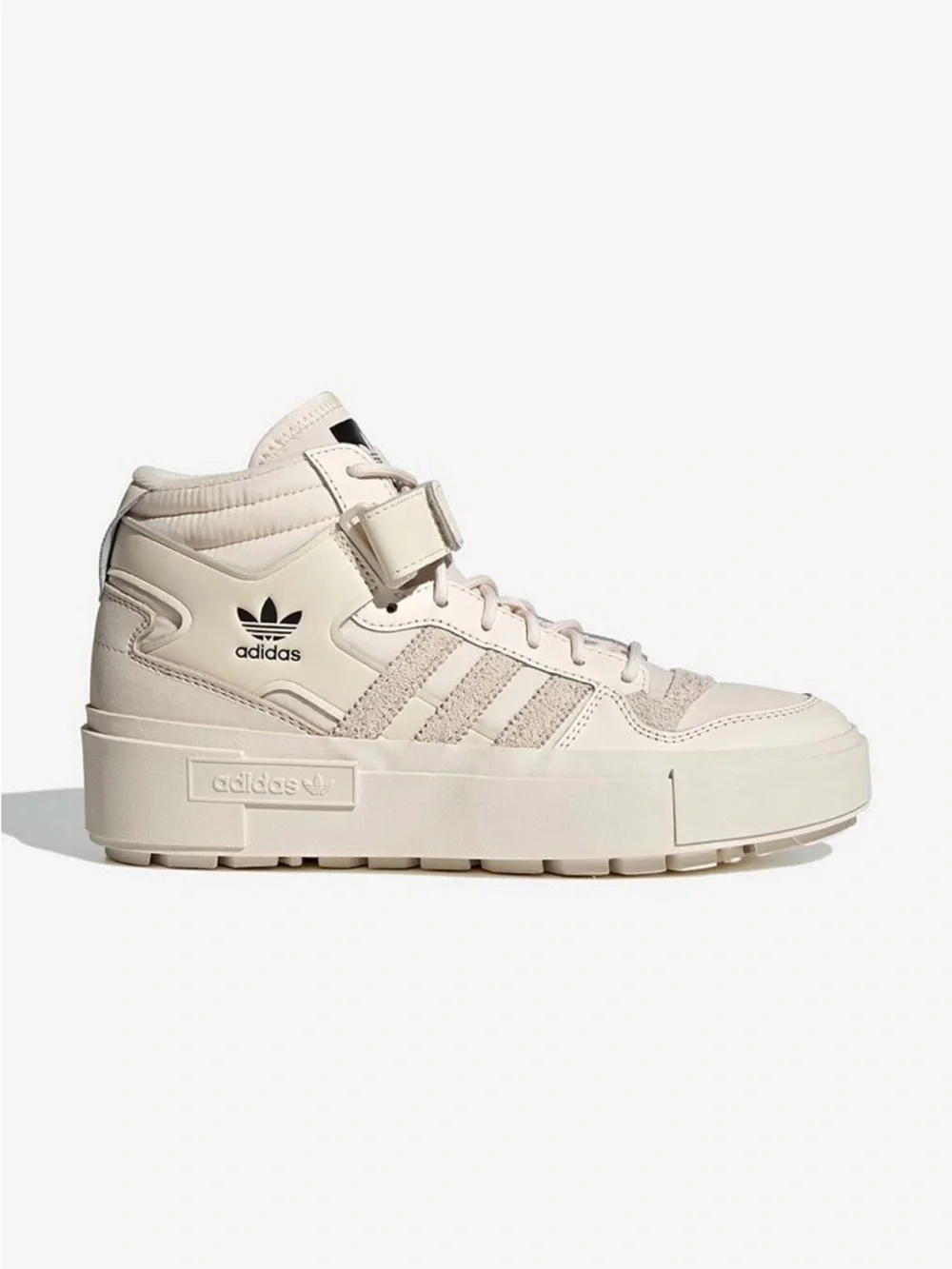 adidas Forum Bogena Women's Cream High-Top‎ Platform Sneakers